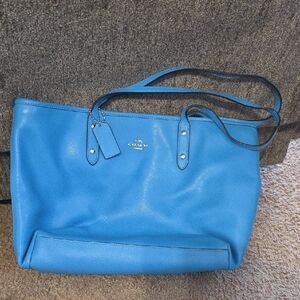 Coach Vibrant Blue Tote Bag